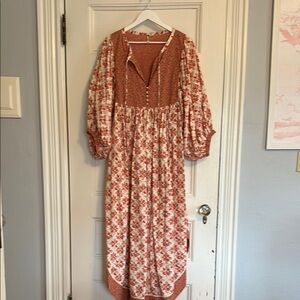 Free People boho maxi dress